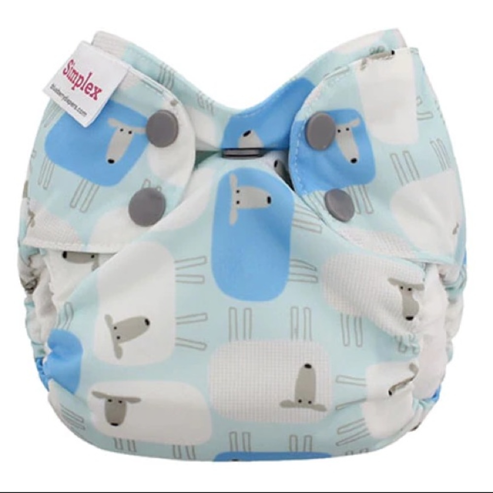 Newborn simplex in organic cotton gently used in Sleepy